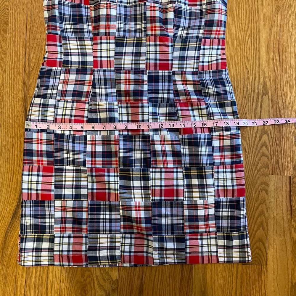 LLBean checkered patchwork sleeveless dress - Picture 14 of 16